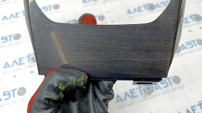 BMW 3 G20 19 center console trim - gray wood, cracks, broken fasteners