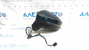 Side mirror left VW Tiguan 18- 6 pins, turn signal, green, scratches
