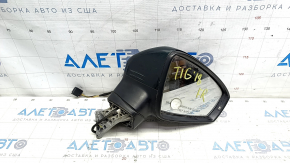 Side mirror right VW Tiguan 18- 6 pins, turn signal, green, scratches