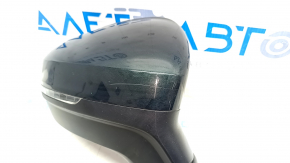 Side mirror right VW Tiguan 18- 6 pins, turn signal, green, scratches