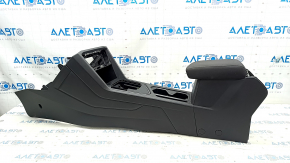 Console central armrest and cup holders VW Tiguan 18- cloth, black, scratches