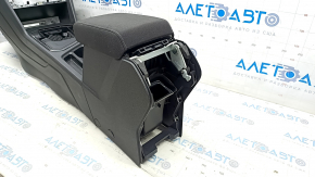 Console central armrest and cup holders VW Tiguan 18- cloth, black, scratches