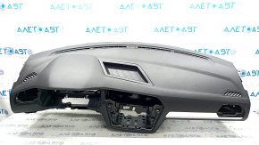 Torpedo front panel with AIRBAG VW Tiguan 18 - black, gray trim, rusty pyropatron