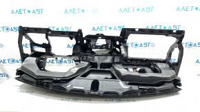 Torpedo front panel with AIRBAG VW Tiguan 18 - black, gray trim, rusty pyropatron