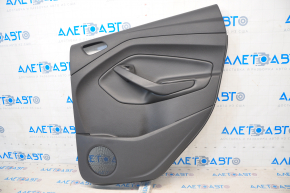 Door trim card rear right Ford Escape MK3 17-19 rest black, armrest leather, worn