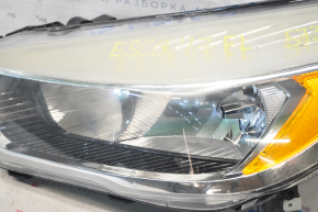 Headlight front left bare Ford Escape MK3 17-19 rest halogen, sand, for polishing
