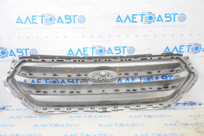Radiator grill grill Ford Escape MK3 17-19 rest gray with chrome with emblem, sand, chips