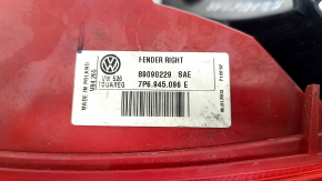 Lamp outer wing right VW Touareg 11-14 halogen, scratches