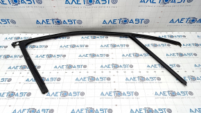 Upper front left door molding VW Touareg 11-17 chrome with glass seal