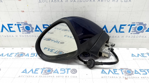 Side mirror left VW Touareg 11-14 15 pins, turn signal, heated, backlight, auto-dimming, blue