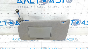 Left visor Honda Accord 13-17 gray, without hook for dry cleaning