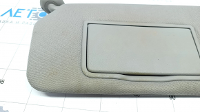 Left visor Honda Accord 13-17 gray, without hook for dry cleaning