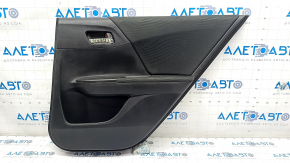 Door trim card rear right Honda Accord 16-17 black, insert black cloth, scratches