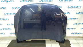 Bonnet bare VW Touareg 11-17 steel, blue LH5X, bumpers