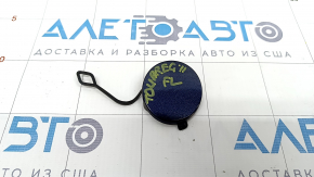 Front bumper towing hook plug left VW Touareg 11-14