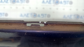 Bare front bumper VW Touareg 11-14 without parking sensors, under headlight washers, blue LH5X, scratches, dented, cracks in fasteners