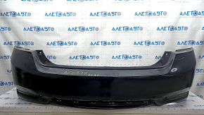 Rear bumper bare Honda Accord 16-17 rest, black, scratches, broken mount