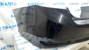 Rear bumper bare Honda Accord 16-17 rest, black, scratches, broken mount