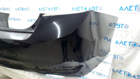 Rear bumper bare Honda Accord 16-17 rest, black, scratches, broken mount