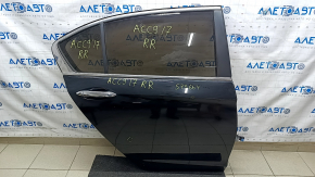 Door assembly rear right Honda Accord 13-17 black NH731P, butt, chip