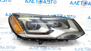 Front right headlight complete VW Touareg 11-14 xenon+LED AFS, sand