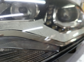 Front left headlight complete VW Touareg 11-14 xenon+LED AFS, sand