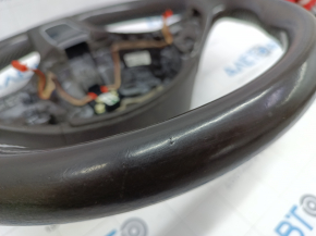 Naked steering wheel VW Touareg 11-17 leather brown with heating, scratches