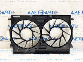Diffuser radiator shroud bare Audi Q7 16- 2.0T, 3.0T for 2 fans 1200W