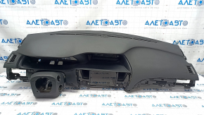 Torpedo front panel with AIRBAG Honda Accord 13-17 black, rusty pyropatron