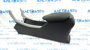 Console central armrest Honda Accord 13-17 velour, black, gray pads, scratches
