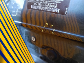 The central left body pillar of BMW 3 F30 12-18 is sawn off, butts
