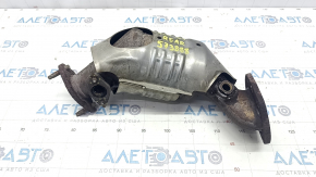 Exhaust manifold rear with catalytic converter Lexus RX450h 16-22 rusty, broken studs
