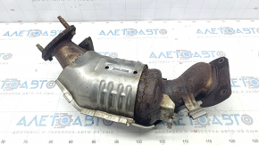 Exhaust manifold rear with catalytic converter Lexus RX450h 16-22 rusty, broken studs