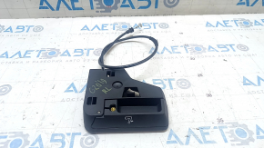 Rear seat folding lever left BMW 3 G20 19- black, with cable
