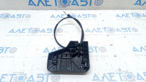 Rear seat folding lever left BMW 3 G20 19- black, with cable