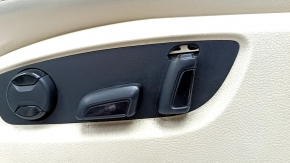 Driver's seat VW Touareg 11-16 with airbag, electric, heated, beige leather, seat control pad is broken