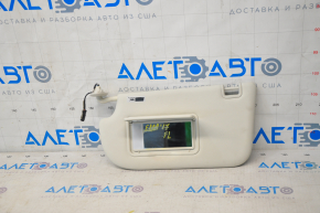 Left visor Ford Escape MK3 13-19 gray, with backlight, without hook, for cleaning