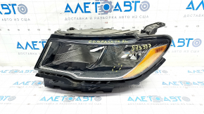 Headlight front left complete Jeep Compass 17-21 halogen, with mount, scratch, sand