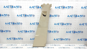 Center pillar trim belt right VW Touareg 11-17 beige with beige, for dry cleaning, worn