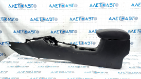 Console center armrest and cup holders Jeep Compass 17-21 leather black, scratches, for cleaning