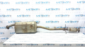 Exhaust line middle part with catalytic converter Lexus RX450h 16-22 rusty, dented, bolts broken