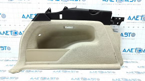 Left arch trim VW Touareg 11-17 beige with brown, crack in fastening