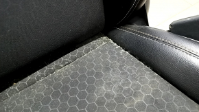 Passenger seat Jeep Compass 17- with airbag, mechanical, combined, leather + cloth, black, for dry cleaning