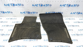 Set of floor mats for VW Touareg 11-17 rubber black