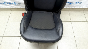 Driver's seat Jeep Compass 17- with airbag, electric, combined, leather + cloth, black, broken pad mount