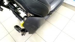 Driver's seat Jeep Compass 17- with airbag, electric, combined, leather + cloth, black, broken pad mount