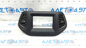 Dashboard air duct deflector center Jeep Compass 17 - silver, under 7" inches