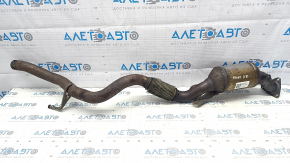 Front inlet pipe with catalytic converter VW Touareg 11-17 3.6 mesh torn