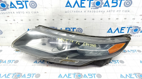 Headlight front left bare Chevrolet Volt 11-15 sand, non-standard holes