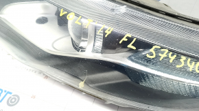 Headlight front left bare Chevrolet Volt 11-15 sand, non-standard holes